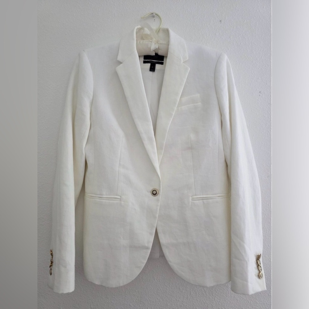 J.Crew Linen Summer Single-Button Blazer Size 4 NWT